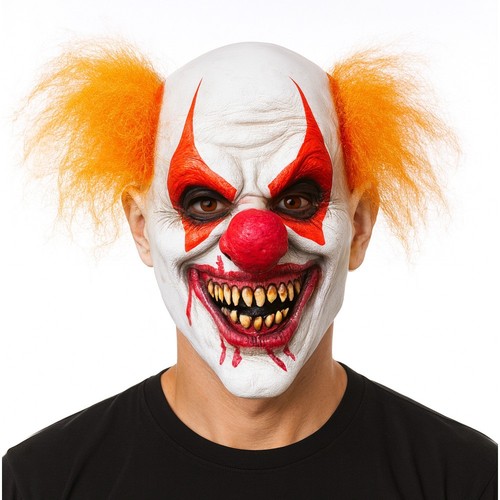 Scary killer clown mask evil - scary,