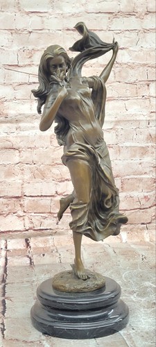 Signed nick bronze sculpture - bronze,