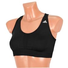 Adidas Ladies Sports Bra Seamless Fitness Running Bustier Compression Top Black