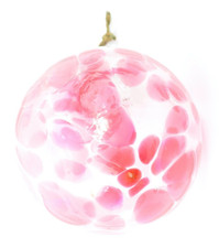 Victorian Late 19th Century Nailsea Glass Witches Ball End of Day Glass