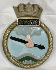 HMS Torrid SHIP WALL Badge