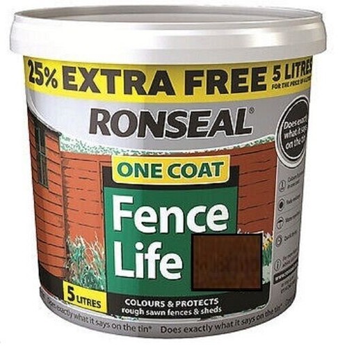 Ronseal one coat life - 5l, quick