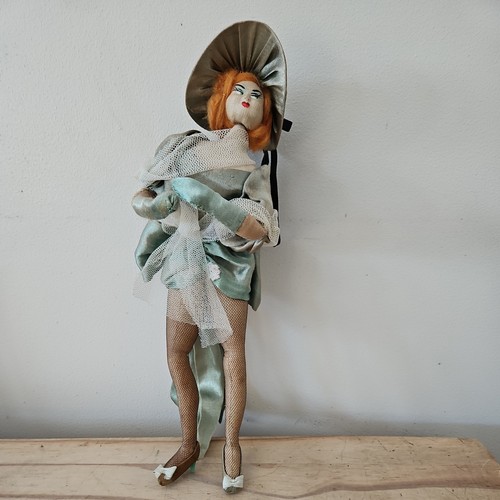 Vintage cloth boudoir doll - cloth,