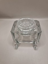 Vintage Clear Glass Ink Well