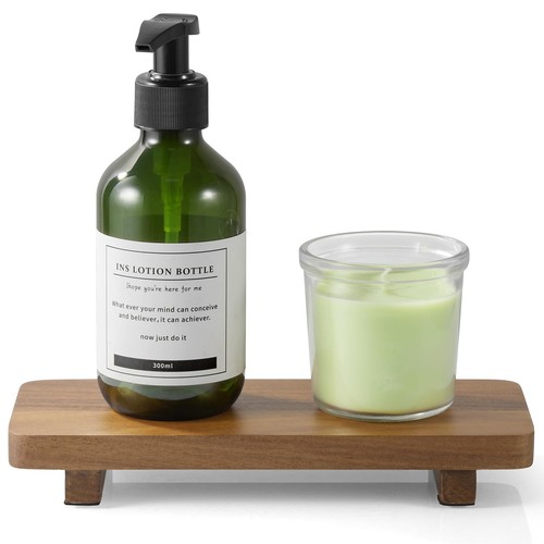 Small acacia wood bathroom - acacia,