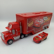 DISNEY CARS FILM ORIGINAL MACK HAULER TRUCK TRANSPORTER OPEN WORKSHOP PLAYSET