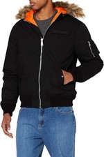 Schott NYC Men's Winter Hooded Powell Bomber Jacket XL Vintage BNWT