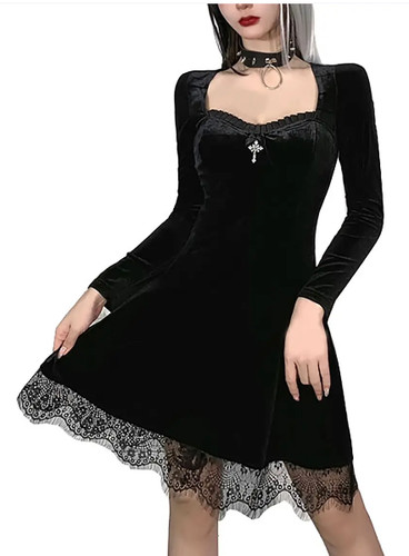 Gothic lace frill - hem, long