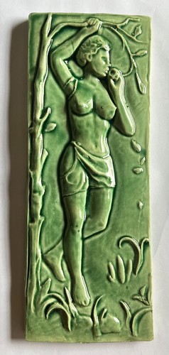 Vintage majolica pottery eve - vintage,