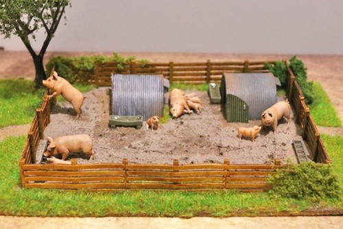 Pig sty pigs piglets - piglets, set