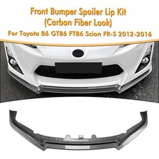 Carbon Look Front Spoiler Lip For Toyota GT86 FT86 Scion FR-S 2012-2016 2013