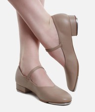 So Danca Mary Jane TAP DANCE SHOES Tan Size UK Junior 13.5, *SHOP SOILED*