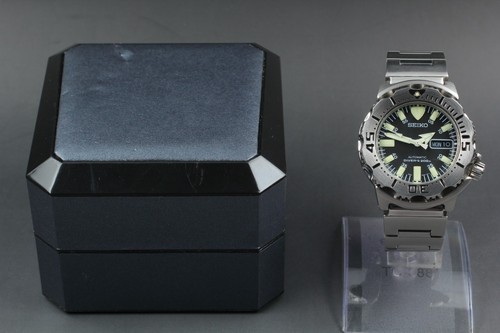Seiko black monster - monster, 7s26-0350