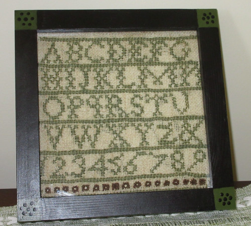 Antique miniature sampler - antique,