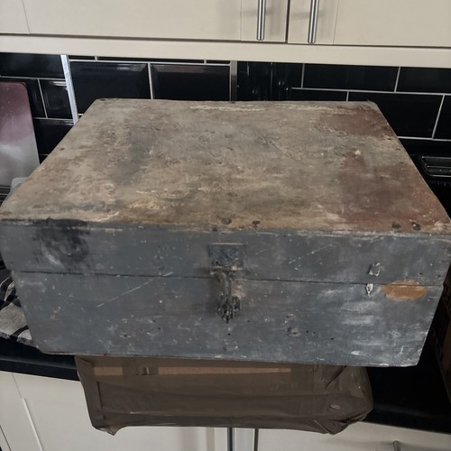 Rustic storage trunk chest - storage,