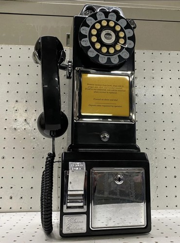 Thomas 1956 corded payphone - corded,