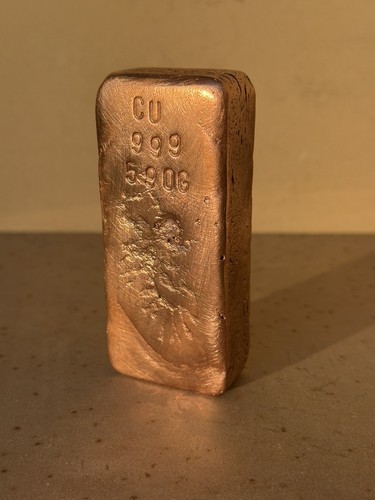 Copper bullion bar 999 pure - bullion,