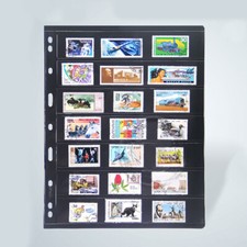 Stamp Stock Pages PCCB Stampspage 7 Strips Album PVC Leaf Collection Holder  