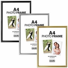 Certificate A4 Photo Frame White Black Gold Silver Wood Picture Frames Poster