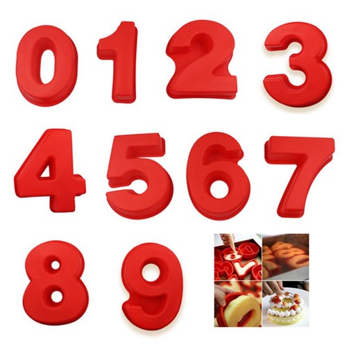 Inch number moulds - number,