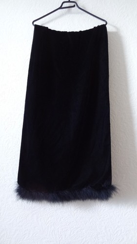 Vintage velvet shawl feather - vintage,