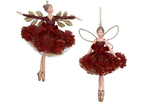 Burgundy floribunda resin - burgundy,