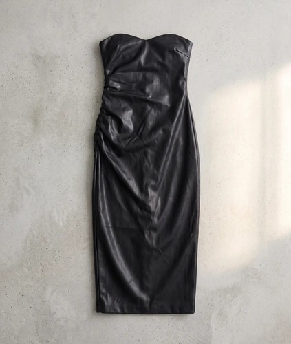 Vera lucy black faux - lucy, leather