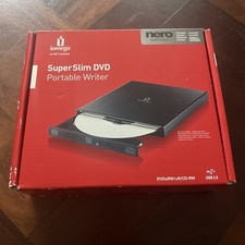 NIB Iomega Super Slim DVD - Portable/External Writer - DVD RW / CD RW - USB 2.0