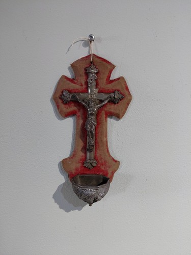 Antique french crucifix with - french, a