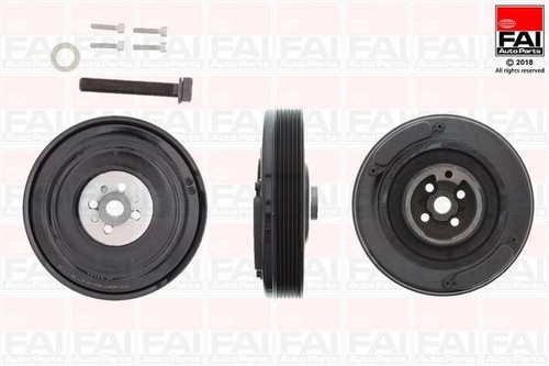 Crank shaft belt - pulley, set