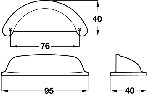 Ariel knob cup handle - knob, &