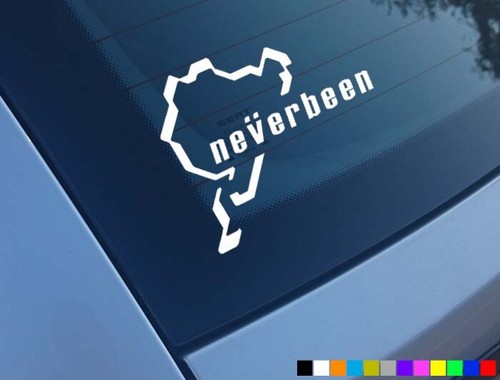 Neverbeen car sticker - neverbeen,