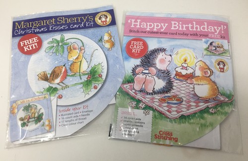 Cross stitch card kits - stitch,