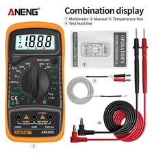 Professional Digital Multimeter Voltmeter Ohmmeter Ammeter Multi Tester Meter