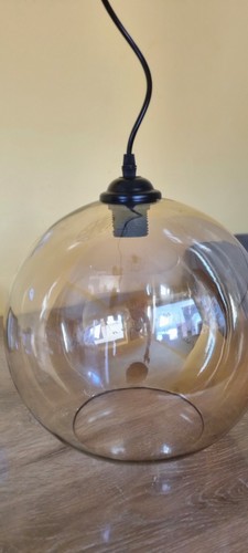 Simple glass ball pendant - simple,