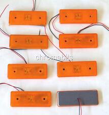 8 Amber Side LED Light Indicator Orange Marker Reflector VAN 12v 12 VOLT