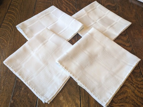 Vintage white napkins - napkins, 4