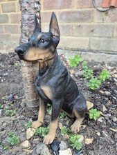 Collectable Dog Figurines Doberman Pinscher - Indoor Outdoor Garden Decor Statue