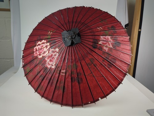 Vintage japanese wagasa - vintage, red