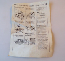 Vintage Timpo How To Operate Your Prairie Rocket Train Instructions