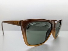 Ray-Ban Bausch & Lomb Cat Eye Sunglasses Brown Green Lenses Unisex Style