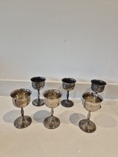Vintage Set Of Six Etched