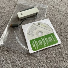 Microsoft Xbox 360 OFFICIAL Wireless USB Adaptor Complete With Disc