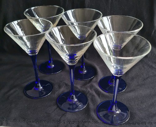 Colbolt blue stemmed martini - blue,