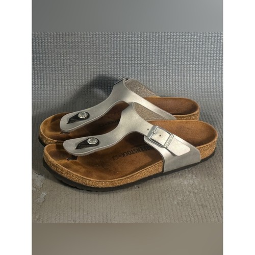 Birkenstock kid gizeh - birkenstock, silver