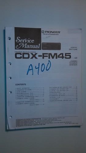 Pioneer cdx fm45 - cdx-fm45, service