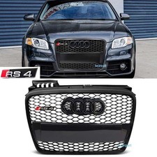 Grille w/Badge For Audi A4 B7