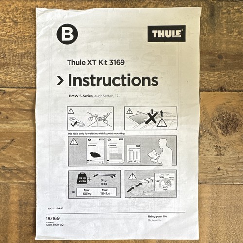 Thule fitting kit 3169 fits - fitting,