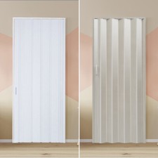 Sliding Modern Accordion Style Folding Door Plastic PVC Panel Doors Divider 6/10