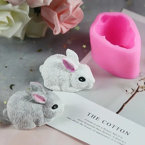 Rabbit silicone mold - 3d, cake